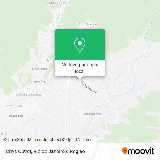 Criys Outlet mapa