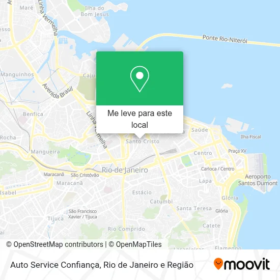Auto Service Confiança mapa