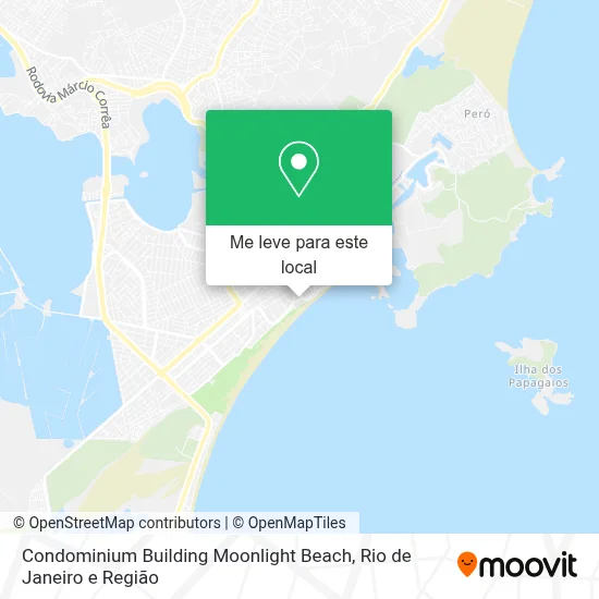 Condominium Building Moonlight Beach mapa