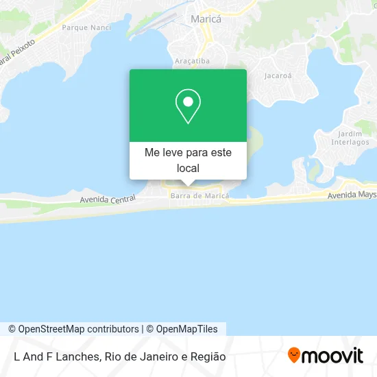 L And F Lanches mapa