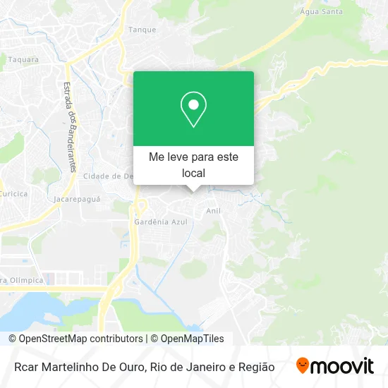 Rcar Martelinho De Ouro mapa