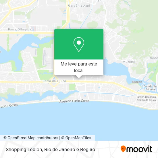 Shopping Leblon mapa