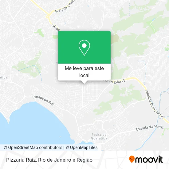 Pizzaria Raiz mapa