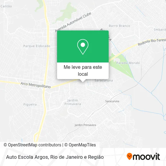 Auto Escola Argos mapa