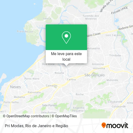 Pri Modas mapa