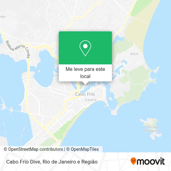 Cabo Frio Dive mapa