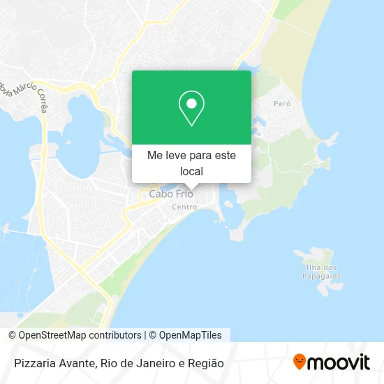 Pizzaria Avante mapa