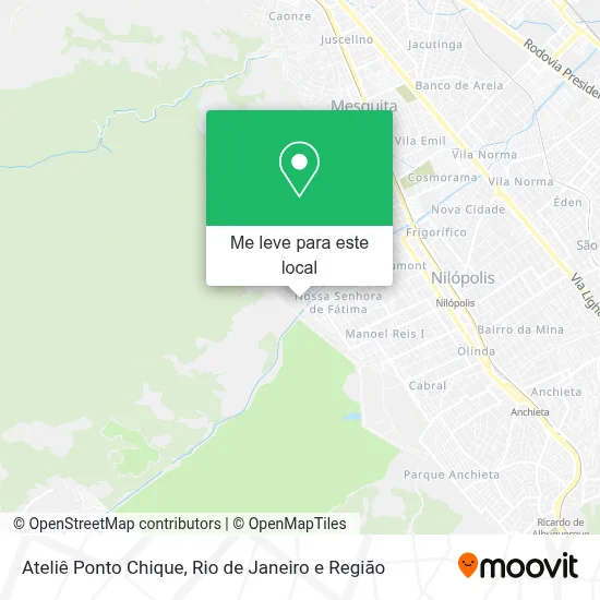 Ateliê Ponto Chique mapa