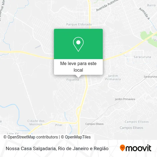 Nossa Casa Salgadaria mapa