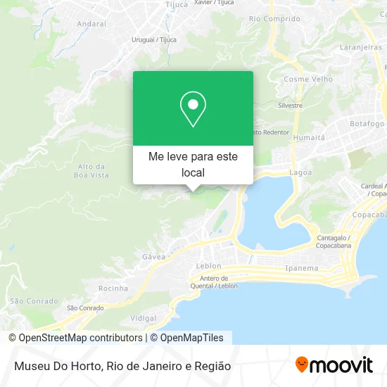 Museu Do Horto mapa