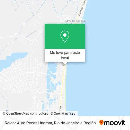 Reicar Auto Pecas Unamar mapa