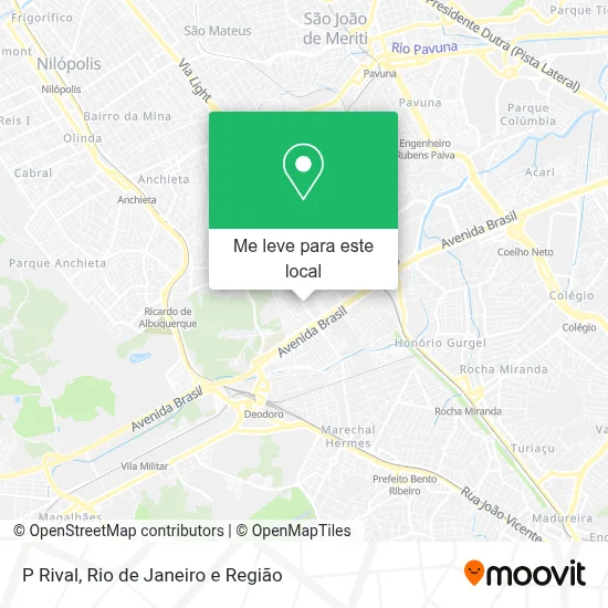 P Rival mapa