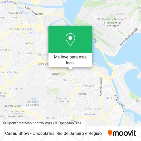 Cacau Show - Chocolates mapa