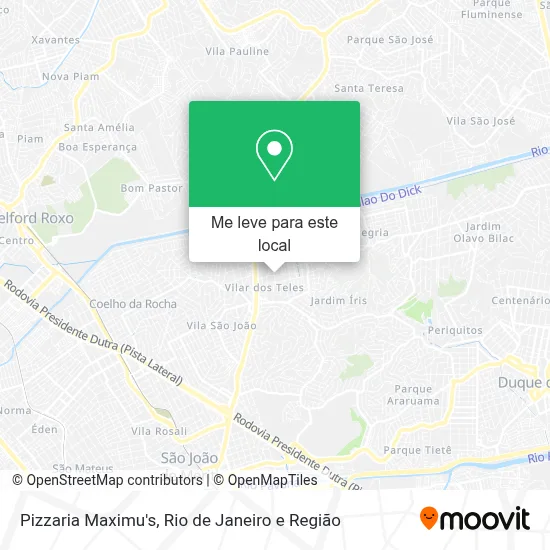 Pizzaria Maximu's mapa