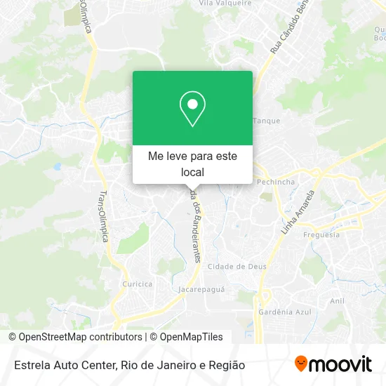 Estrela Auto Center mapa