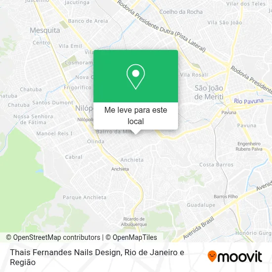 Thais Fernandes Nails Design mapa