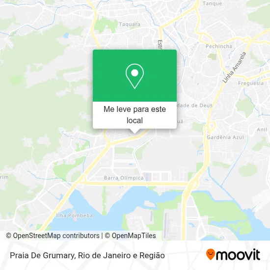 Praia De Grumary mapa