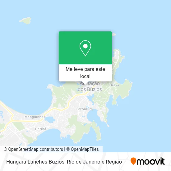 Hungara Lanches Buzios mapa