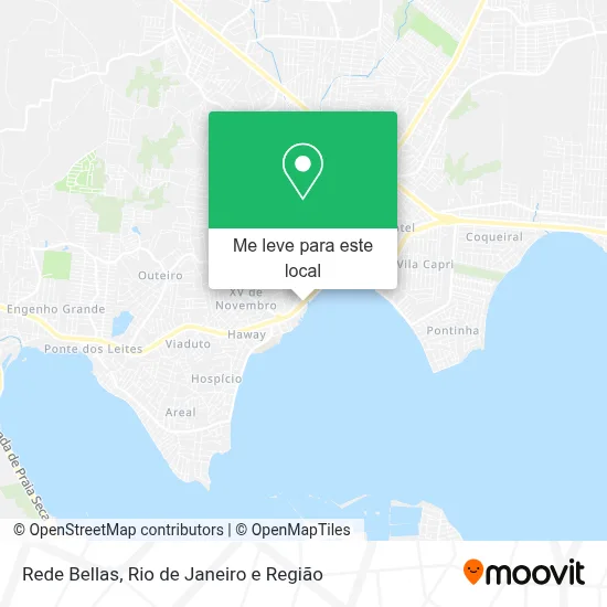 Rede Bellas mapa