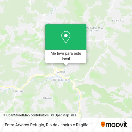 Entre Arvores Refugio mapa