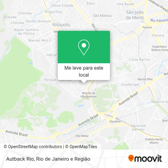 Autback Rio mapa