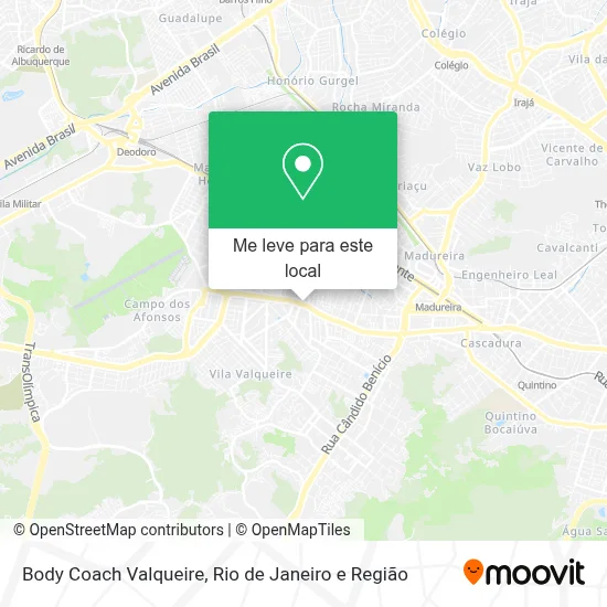 Body Coach Valqueire mapa
