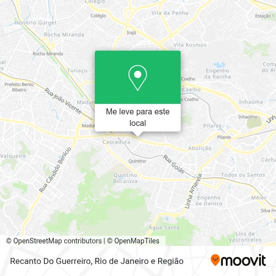 Recanto Do Guerreiro mapa