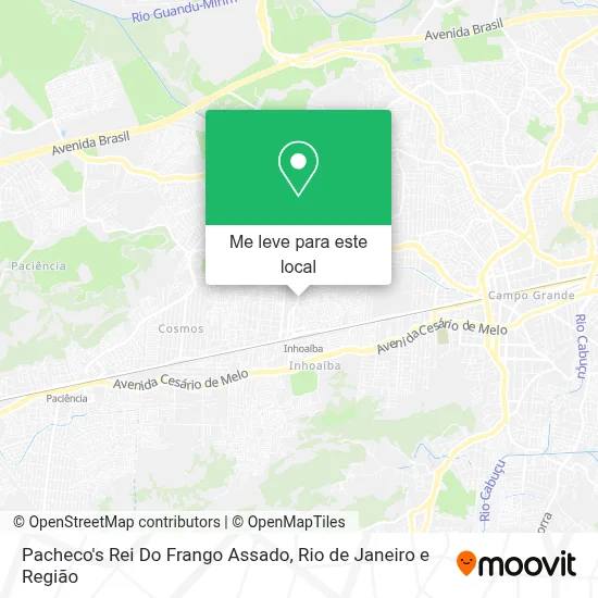 Pacheco's Rei Do Frango Assado mapa