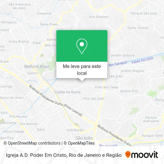 Igreja A.D. Poder Em Cristo mapa