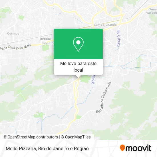 Mello Pizzaria mapa