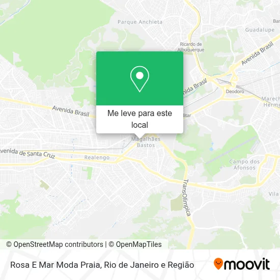 Rosa E Mar Moda Praia mapa