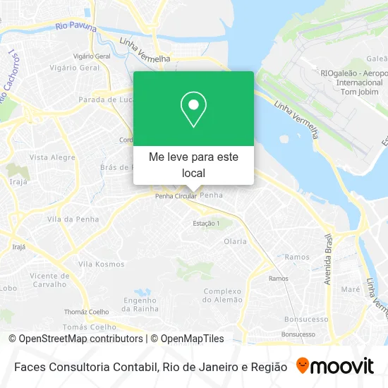 Faces Consultoria Contabil mapa