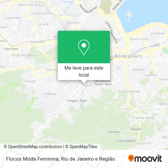Flocos Moda Feminina mapa