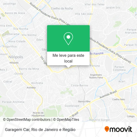 Garagem Car mapa