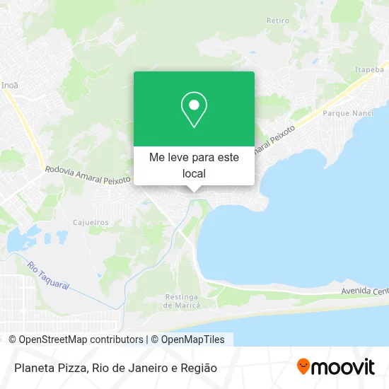 Planeta Pizza mapa