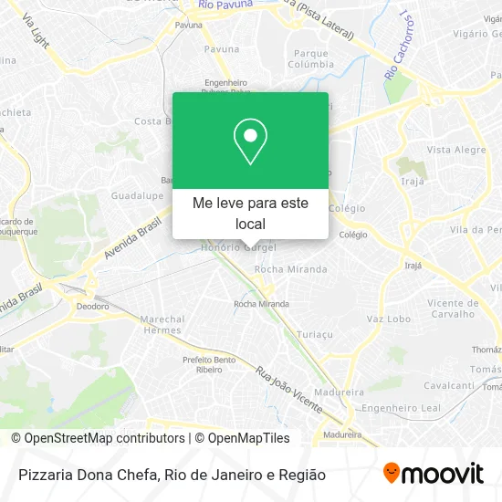 Pizzaria Dona Chefa mapa