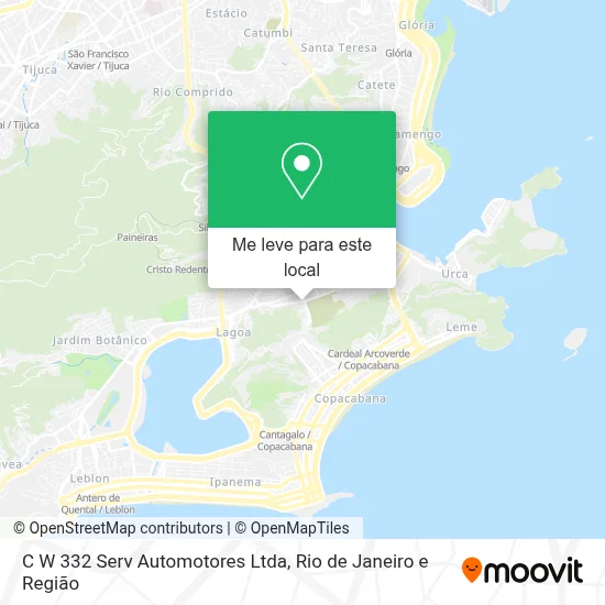 C W 332 Serv Automotores Ltda mapa
