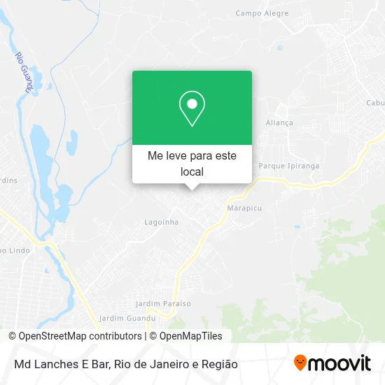 Md Lanches E Bar mapa