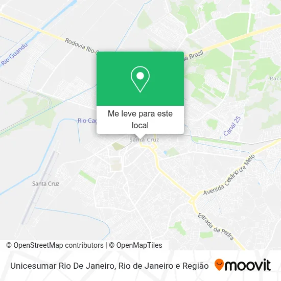 Unicesumar Rio De Janeiro mapa