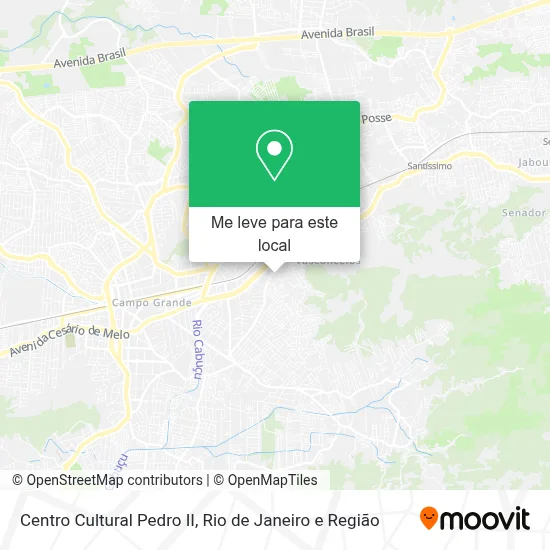 Centro Cultural Pedro II mapa