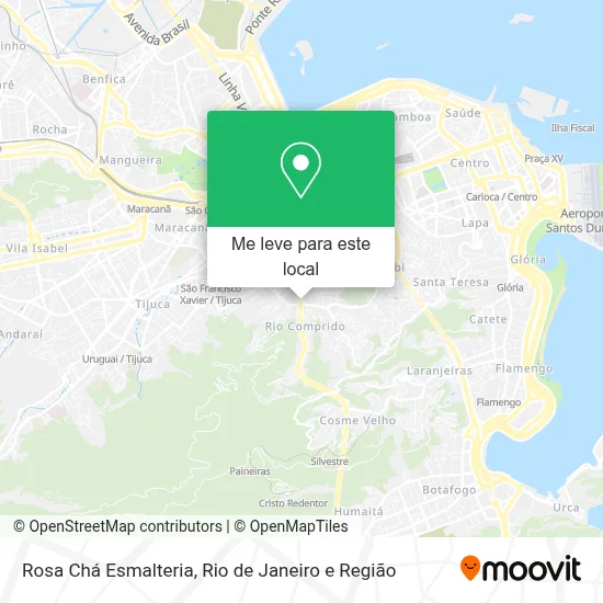 Rosa Chá Esmalteria mapa
