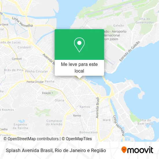 Splash Avenida Brasil mapa