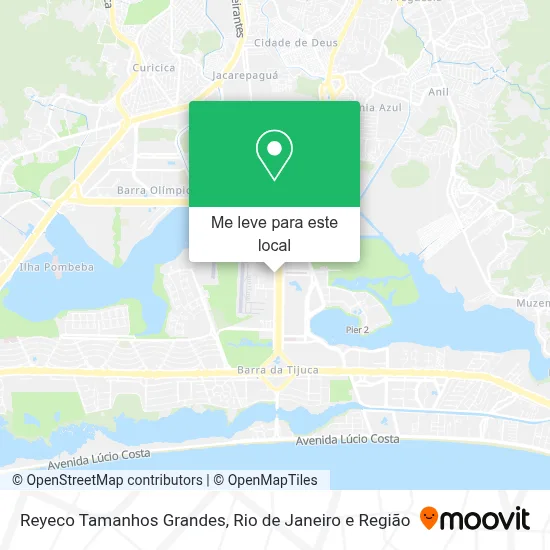 Reyeco Tamanhos Grandes mapa