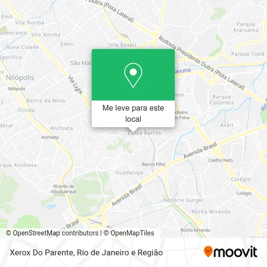 Xerox Do Parente mapa