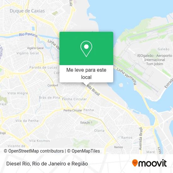 Diesel Rio mapa