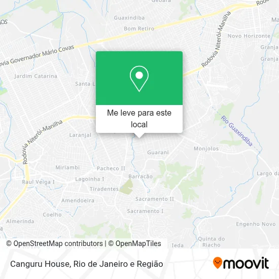 Canguru House mapa