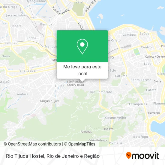 Rio Tijuca Hostel mapa
