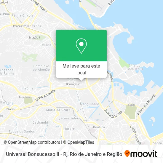 Universal Bonsucesso II - Rj mapa
