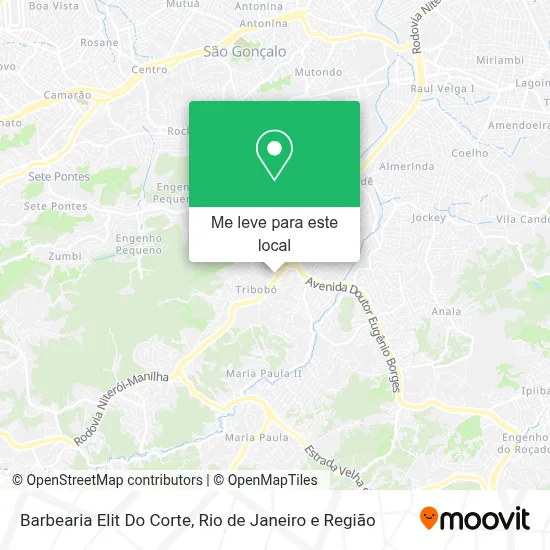 Barbearia Elit Do Corte mapa