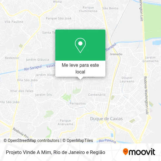 Projeto Vinde A Mim mapa
